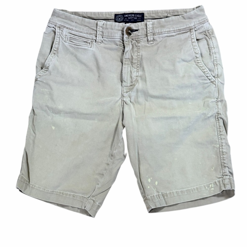 American Eagle Outfitters Shorts Mens 30 Khaki Slim Active Flex